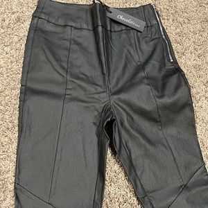 Chocolate u.s.a small faux leather black pants